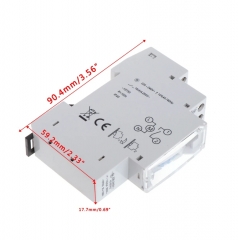 TM-136 110-240V 16A 15 Minutes Mechanical Timer 24 Hours Programmable Din Rail Timer Time Switch Relay Measurement Analysis Instruments