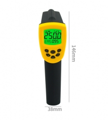 AR922+ Industry 200℃~2500℃(392℉~4532℉) Infrared Thermometer With DC Charging And Computer Contact Function
