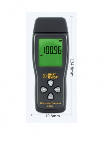 AS510 Differential Pressure Meter 0~100hPa 0~40.15inH²O