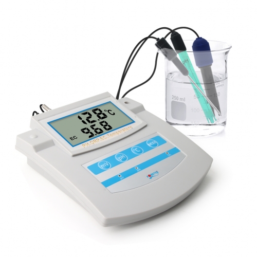 Benchtop pH EC TDS CF ORP TEMP six in one water quality monitoring instrument