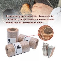 300CM/Roller Natural Bee Smoker Fuel Burlap Cleaner Smoker