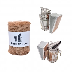 300CM/Roller Natural Bee Smoker Fuel Burlap Cleaner Smoker