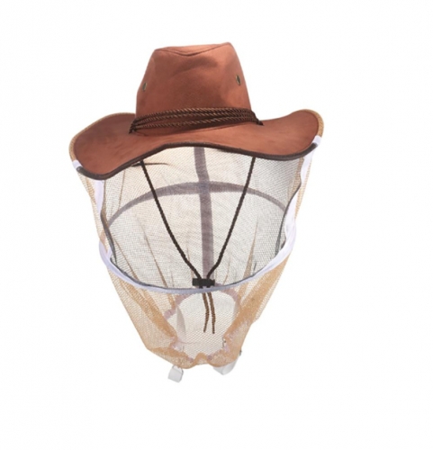 Beekeeping Cowboy Hat Mosquito Bee Insect Net Veil