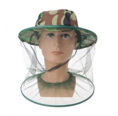 Outdoor Camouflage Anti-Mosquito Mesh Fishing Caps Beekeeping