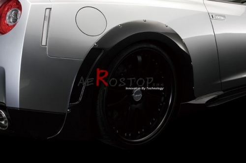 R35 GTR WALD BLACK BISON STYLE REAR FENDER FLARE