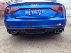 FOR 07-13 A5 S5 4D SPORTBACK DTM STYLE REAR DIFFUSER