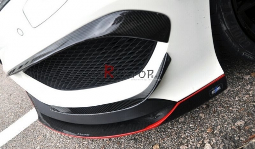 FOR W117 CLA 250 CLA45 REVOZPORT STYLE FRONT BUMPER DUCT & CANARD (6PCS)
