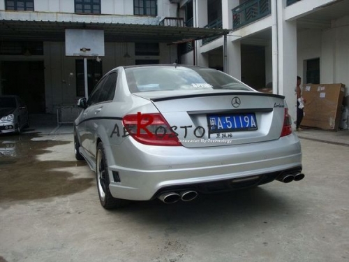 FOR W204 SEDAN EURO STYLE TRUNK WING