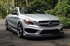 FOR W117 CLA 250 CLA45 REVOZPORT STYLE FRONT SPLITTER