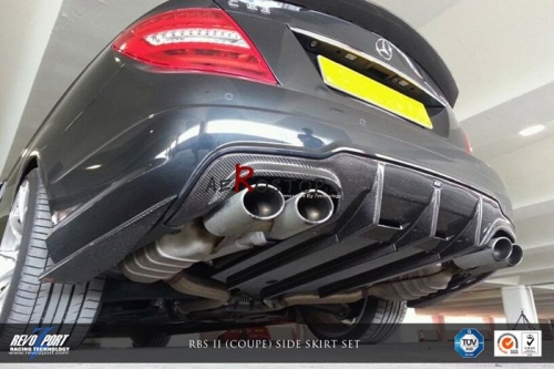 FOR 11-13 C63 507 SEDAN AMG REVOZPORT RBS II REAR VALANCE