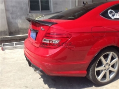 FOR W204 COUPE RT STYLE TRUNK WING