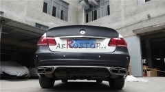 FOR 14- W212 SEDAN WALD BLACK BISON STYLE TRUMK WING