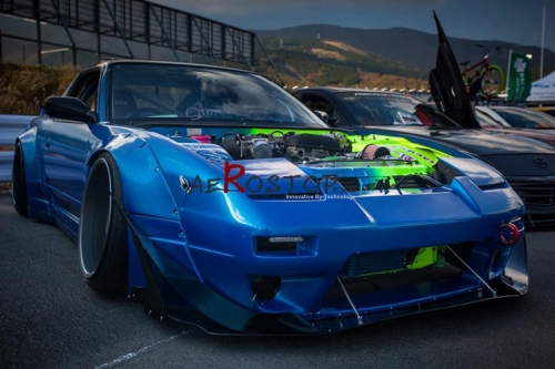 180SX ROCKET BUNNY WIDE-BODY AERO STYLE FRONT LIP & CANARD