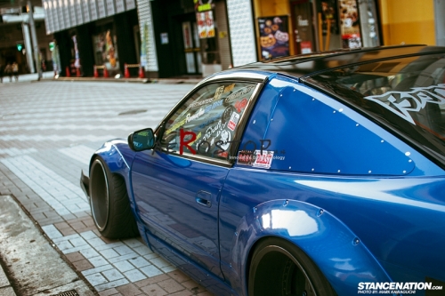 180SX ROCKET BUNNY WIDE-BODY AERO STYLE FRONT & REAR OVER FENDER