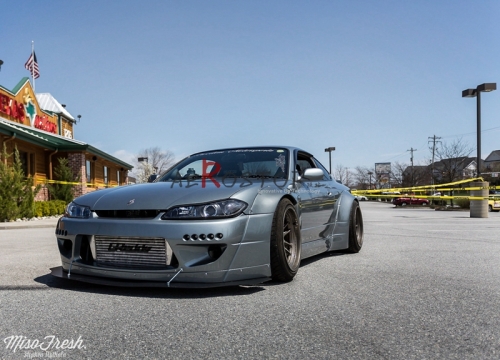 S15 ROCKET BUNNY WIDE AERO STYLE FRONT & REAR FENDER FLARE