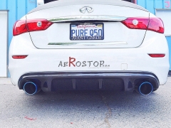 Q50 V37 ACCESS EVOLUTION STYLE REAR DIFFUSER (NO NEED TO CUT REAR BUMPER)