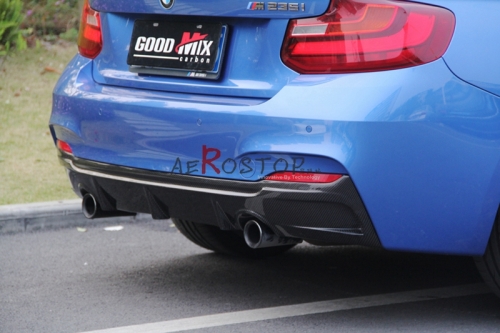 FOR F22 M235I (OR M-TECH BUMPER USE) EXOTICS TUNING STYLE REAR DIFFUSER