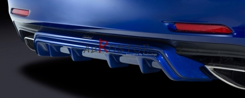 14- LEXUS RC F-SPORT SILKBLAZE GLANZEN STYLE REAR DIFFUSER