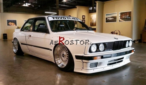 84-91 E30 2D COUPE ROCKET BUNNY PANDEM STYLE BODYKITS(FRONT SPLITTER,FRONT OVER FENDER SET,REAR OVER FENDER SET,SIDE SKIRTS,REAR DUCK-TAIL WING)