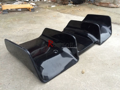 08-13 R55 R56 R57 R58 R59 LB PERFORMANCE STYLE REAR BUMPER DIFFUSER