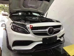 FOR W205 C63 2D 4D AMG BRABUS STYLE FRONT LIP