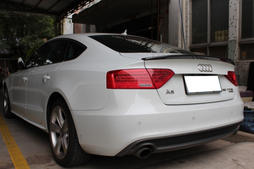 07-16 A5 B8 SPORTBACK S5 STYLE TRUNK WING