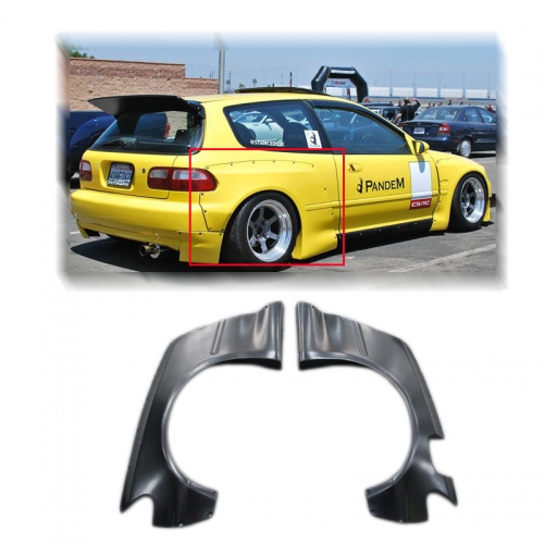 CIVIC EG (HATCHBACK) ROCKET BUNNY PANDEM STYLE REAR OVER FENDER +50MM