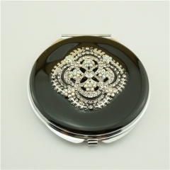 Round metal compact mirror/Double-sided compact mirror