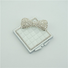Jewelled Bow Makeup Compact Mirror