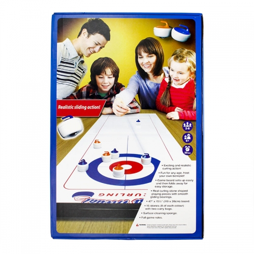 Foldable and magnetic Curling game Kit