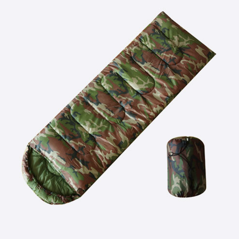 Outdoor Camouflage Mummy Sleeping Bag with Carry Bag