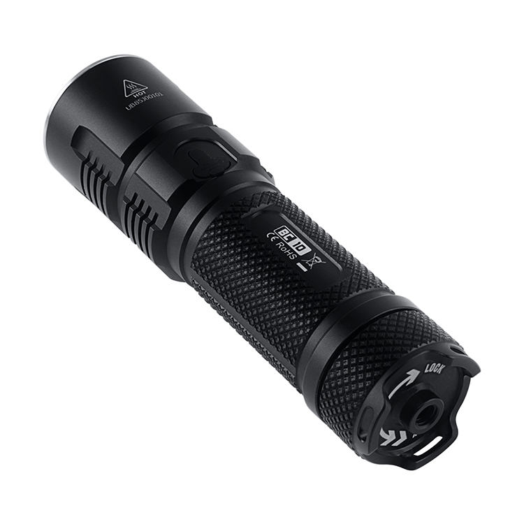 Boruit BC10 Most Powerful Aviation Grade Aluminum Alloy Flashlight XHP70.2 LED