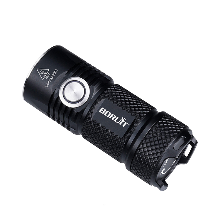 Boruit BC15 Most Powerful 3000 Lumen 4 LEDs Flash Light Portable Mini USB Rechargeable Flashlight