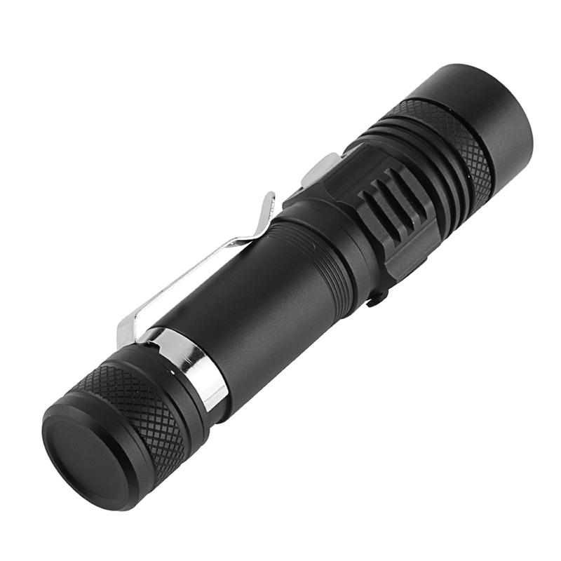 Portable XML T6 Flash Torch Light 1000 Lumens Zoomable 10W USB Rechargeable Led Flashlight
