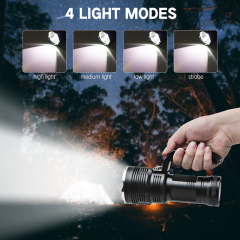 High Power 1800 lumen XHP50 Led flash light, rechargeable Powerful Handheld led searchlight