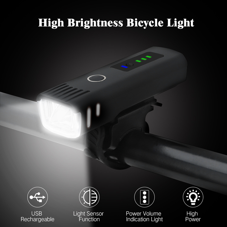 Smart Bicycle lanterna LED Bike Front Light Usb Rechargeable for cycling