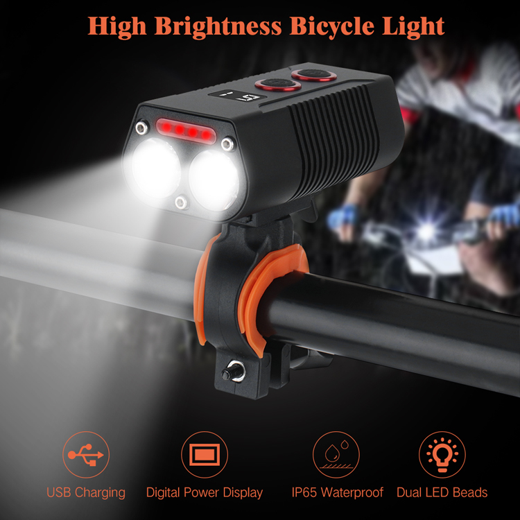 Ultra Bright USB Rechargeable Bike Light, Powerful Bicycle Front Headlight for Road Mountain Cycling