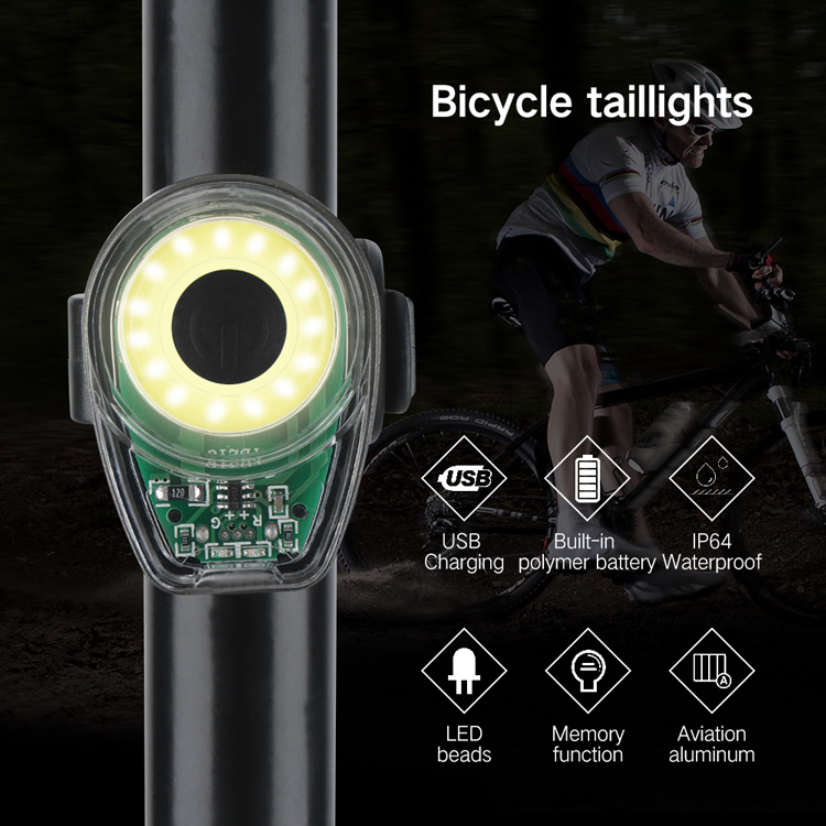 Hot Sale Cycle Accessories Waterproof Night Riding Usb Rechargeable LED Bike Tail Light Bicycle Taillight