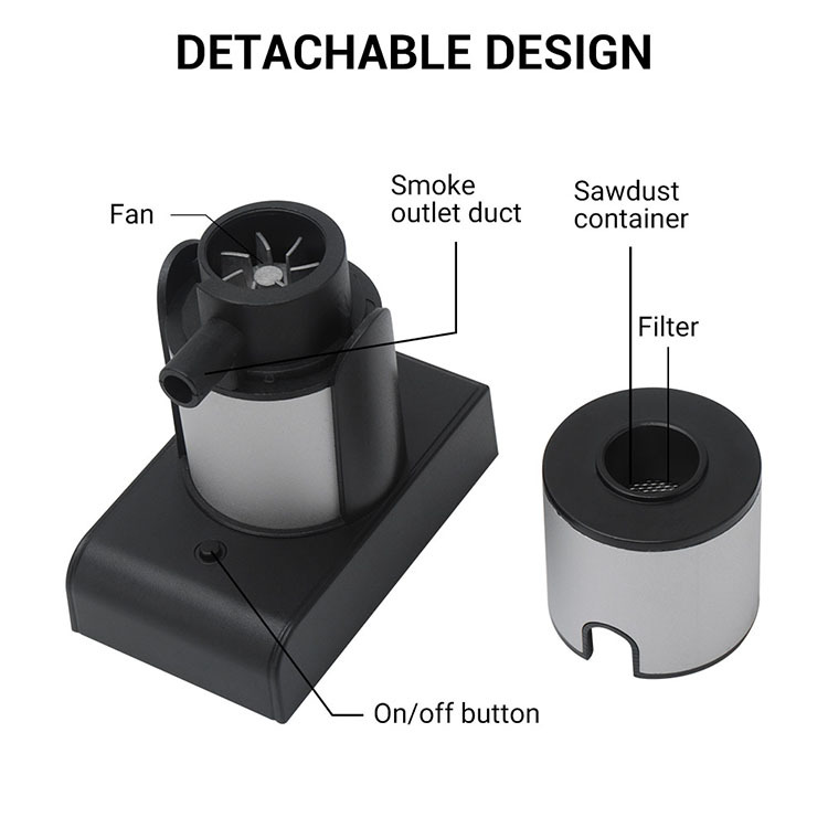 Latest Portable Handheld Cold Smoking Gun Electric Food Drink Cocktail Smoker Wood chips Smoke Infuser
