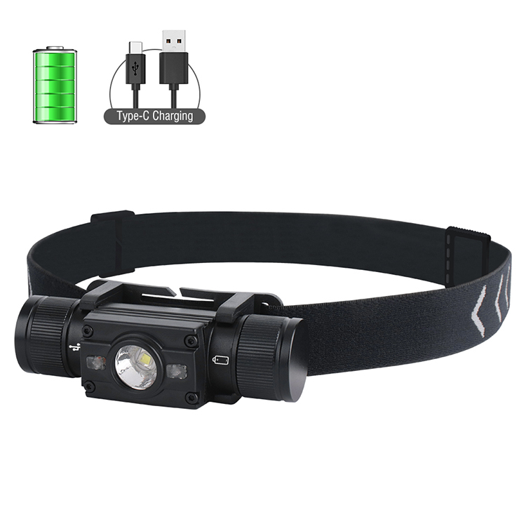 BORUIT HP300 1000 Lumens Type C LED Headlamp IPX6 Waterproof Headtorch