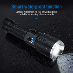 BORUiT 1000 Meters 10000 Lumens Zoom Focus Powerbank Flashlight