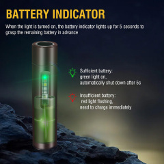 BORUiT V5 Portable EDC Flashlight Multi Color Rechargeable 500lm Hand Torch