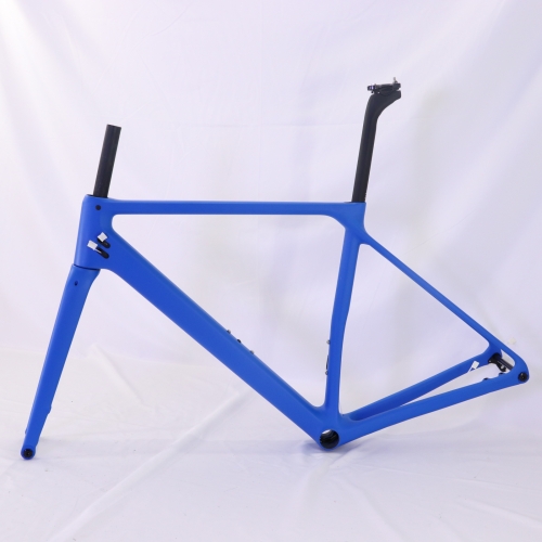 VB-R-066 metallic blue v brake road bike frame matte blue