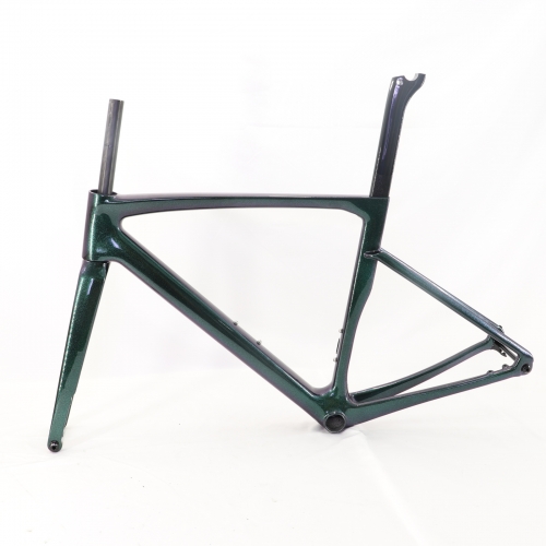 VB-R-168 Light Weight Carbon Road Bike Frameset Green Chameleon Glossy Finish