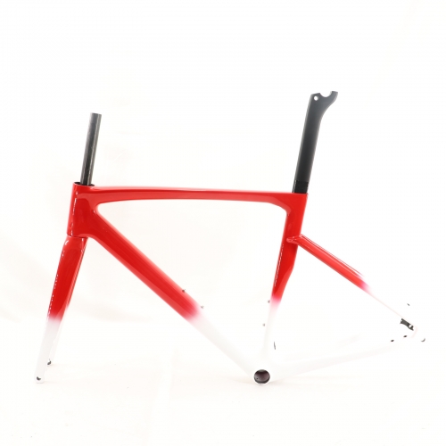 VB-R-168 Light Weight Carbon Road Bike Frameset Red Fading Glossy Finish
