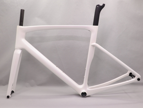 VB-R-168 Light Weight Carbon Road Bike Frame Pearl White Glossy