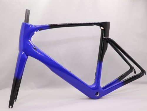 VB-R-068 road bicycle frameset fading blue glossy finish