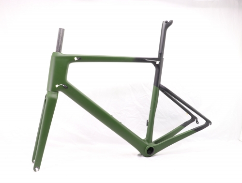 VB-R-086 Carbon Road Bike Frame V Brake Custom Paint Olive Green