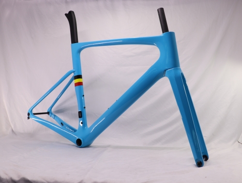 VB-R-168 Light Weight Carbon Road Bike Frame Blue Glossy