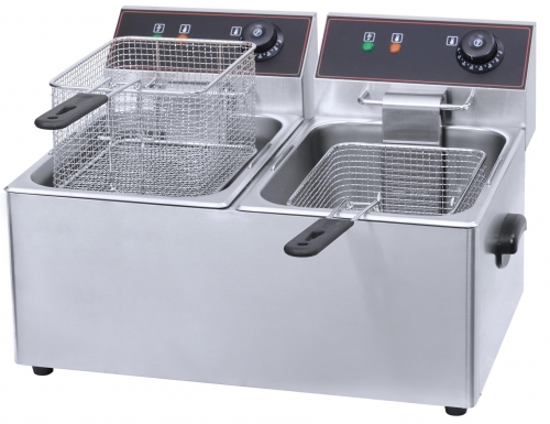 Counter top Electric Fryer   HEF(IEF)-4L-2  (4 L*2/6L*2/8L*2/11L*2)CE APPROVED